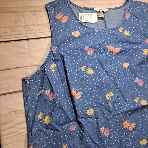 NWT CJ Banks Floral Denim Dress 20/22W - Picture 9 of 15